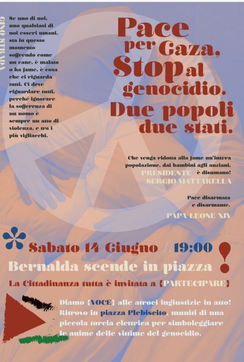 Pace per Gaza - Bernalda scende in piazza