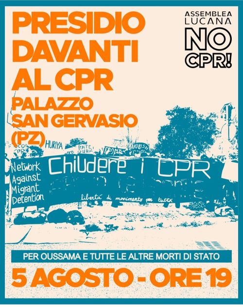 Presidio davanti al CPR