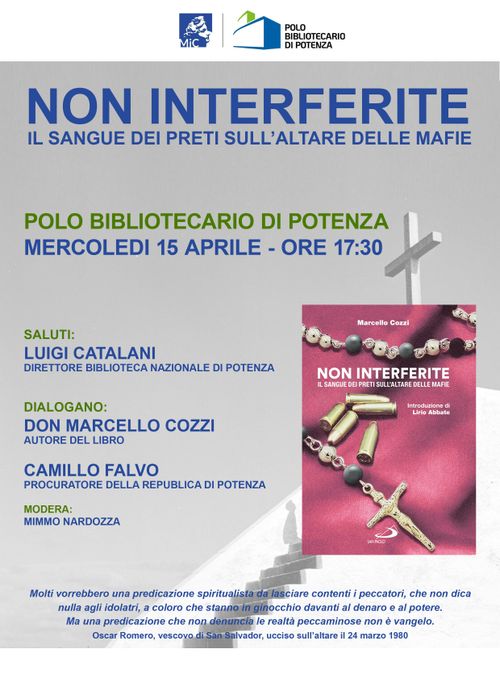 Presentazione libro "Non Interferire" di Don MArcello Cozzi