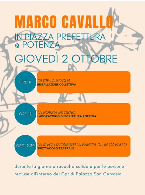 Marco Cavallo in piazza prefettura a Potenza