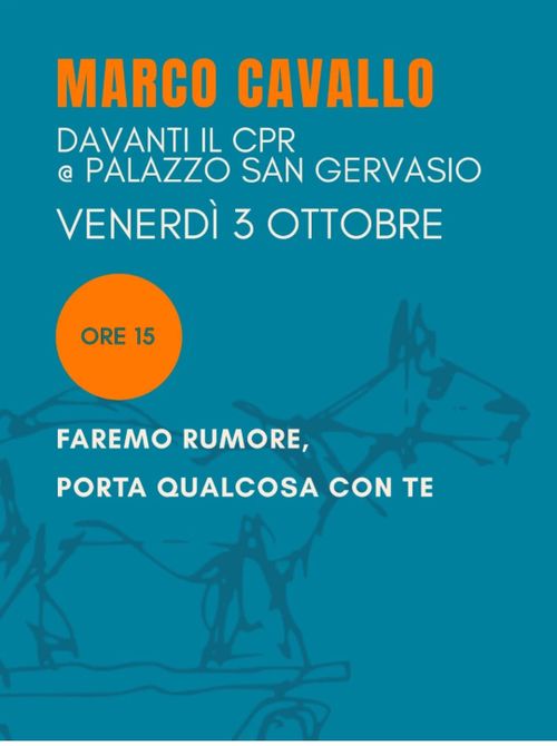 Marco Cavallo davanti al CPR