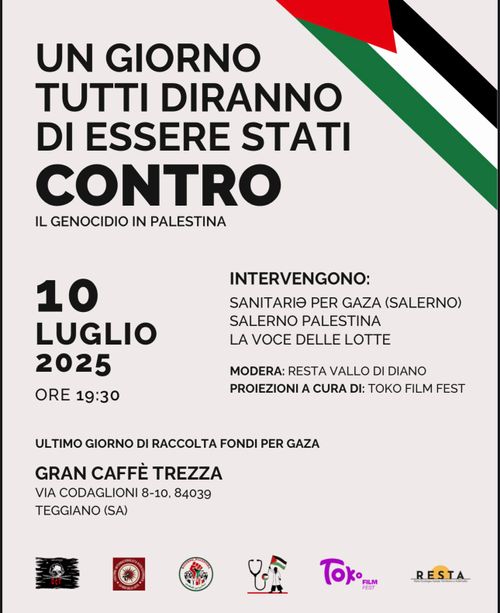 Un giorno tutto diranno di essere stati contro. Il genocidio in Palestina